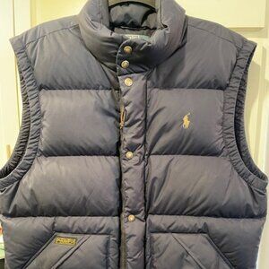 Polo Ralph Lauren Men Blue Puffer Vest Large